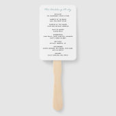 マウンテンレイクテーマウォーターカラー結婚式 プログラム ハンドファン (裏面)