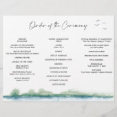 マウンテンレイクトリフォールド結婚式 プログラム チラシ (裏面)