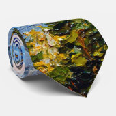 マウンテンレイクナイフオイルペインティングネックタイ ネクタイ (ロール)