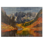 マウンテンレイクバイゲイリーポーリング カッティングボード (正面)