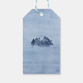 マウンテンレイクパインツリーブルーウォーター結婚カラー ギフトタグ (裏面)