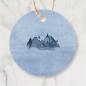 マウンテンレイクパインツリーブルーウォーター結婚カラー フェイバータグ (裏面)