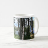 マウンテンレイクフォレスト、ハンモック、波止場、マグカップ コーヒーマグカップ (正面右)