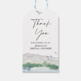 マウンテンレイクブライダルシャワーメッセージカード ギフトタグ