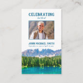 マウンテンレイクメモリアル葬儀祈りの言葉カード 名刺 (正面)