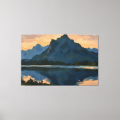 マウンテンレイクランドスケープ キャンバスプリント (正面)