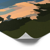 マウンテンレイクランドスケープ ポスター (角)