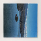 マウンテンレイクリフレクションユタUSA自然の景色 ジグソーパズル (横)