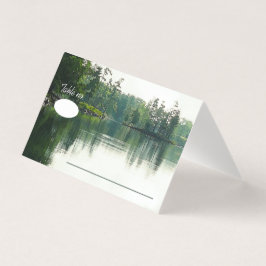 マウンテンレイクリフレクション結婚素朴なゲスト