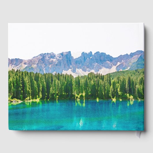 マウンテンレイク写真記念または葬式ゲストブック ゲストブック (裏面)