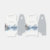 マウンテンレイク冬の雪の風景結婚ズ フェイバーボックス (折り畳みなし)