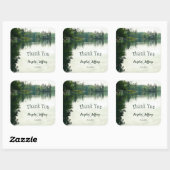 マウンテンレイク反射結婚素朴感謝していなお前 スクエアシール (シート)