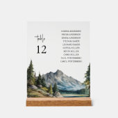 マウンテンレイク着座図テーブルの上記号 アクリルサイン (正面)