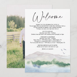 マウンテンレイク結婚のウェルカム旅程レター プログラム