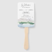 マウンテンレイク結婚式 プログラムファン ハンドファン (正面)