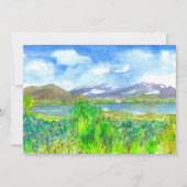 マウンテンレイク絵を描ズ退職パーティの招待状 招待状 (正面)