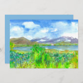 マウンテンレイク絵を描ズ退職パーティの招待状 招待状 (正面/裏面)