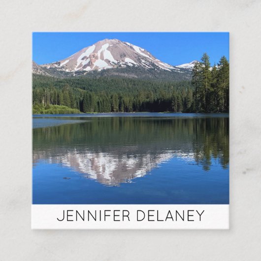 マウンテンレイク自然フォトトラベル スクエア名刺 (正面)