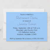 マウンテンレイク退職パーティー招待状 招待状 (裏面)