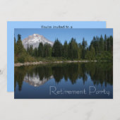 マウンテンレイク退職パーティー招待状 招待状 (正面/裏面)