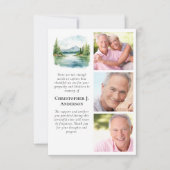 マウンテンレイク3フォト悔やみや弔慰葬儀 サンキューカード (正面)