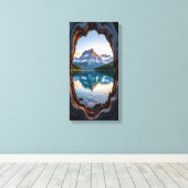 マウンテンレイク キャンバスプリント (インサイチュ (ウッドフロア))