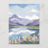 マウンテンレイク | フローラ水彩（横） ポストカード (正面)