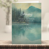 マウンテンレイク、写真、ライフ葬儀のお祝い プログラム