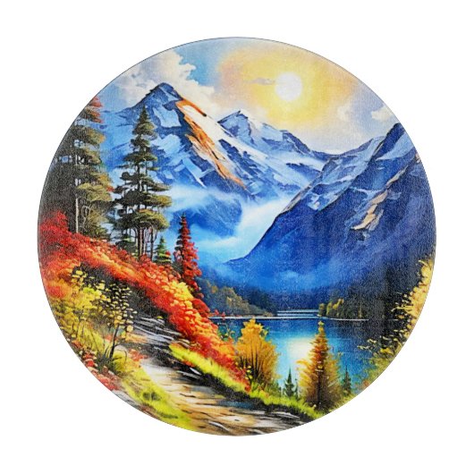 マウンテンレイク：景勝地 カッティングボード (正面)