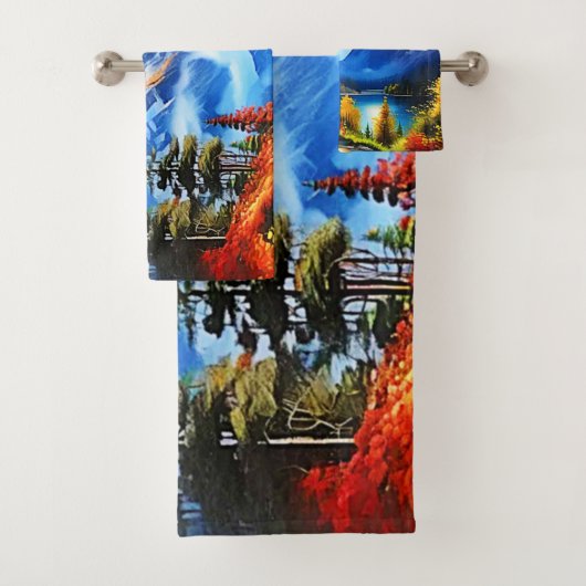 マウンテンレイク：景勝地 バスタオルセット (インサイチュ)