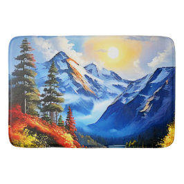マウンテンレイク：景勝地 バスマット