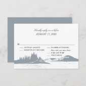 マウンテンレイク|結婚式の出欠案内とメニューの選択 出欠カード (正面/裏面)