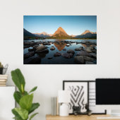 マウンテンレイク | Glacier国立公園 ポスター (ホームオフィス)