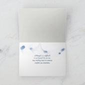 マウンテンレインボー悔やみや弔慰 カード (内部)