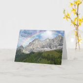 マウンテンレインボー悔やみや弔慰 カード (黄色い花)