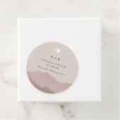 マウンテンレンジウェディング招待 フェイバータグ (インサイチュ)