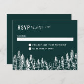 マウンテンレンジウェディングRSVPカード 出欠カード (正面/裏面)