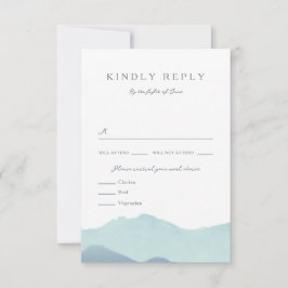 マウンテンレンジウェディングRSVP 出欠カード