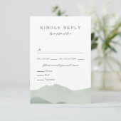 マウンテンレンジウェディングRSVP 出欠カード (スタンド正面)
