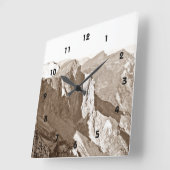 マウンテンレンジウォールクロック スクエア壁時計 (傾斜)