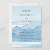 マウンテンレンジブルーデスティネーションウェディング 招待状 (正面)