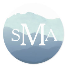 マウンテンレンジモノグラム封筒用シール