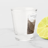 マウンテンロック登山結婚式の引き出物日付 ショットグラス (左)