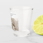 マウンテンロック登山結婚式の引き出物日付 ショットグラス (右)