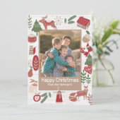 マウンテンロッジホリデーフォークアートウィズフォト シーズンカード (スタンド正面)