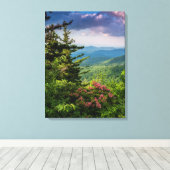 マウンテンローレルアットサンライズ キャンバスプリント (インサイチュ (ウッドフロア))