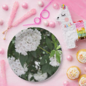 マウンテンローレルホワイトフラワーズ ペーパープレート (パーティー)