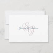 マウンテンローレル 結婚式 返信カード 招待状 (裏面)