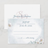 マウンテンローレル 結婚式 返信カード 招待状 (正面/裏面)
