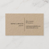 マウンテンロ素朴ゴクラフト名刺 名刺 (裏面)